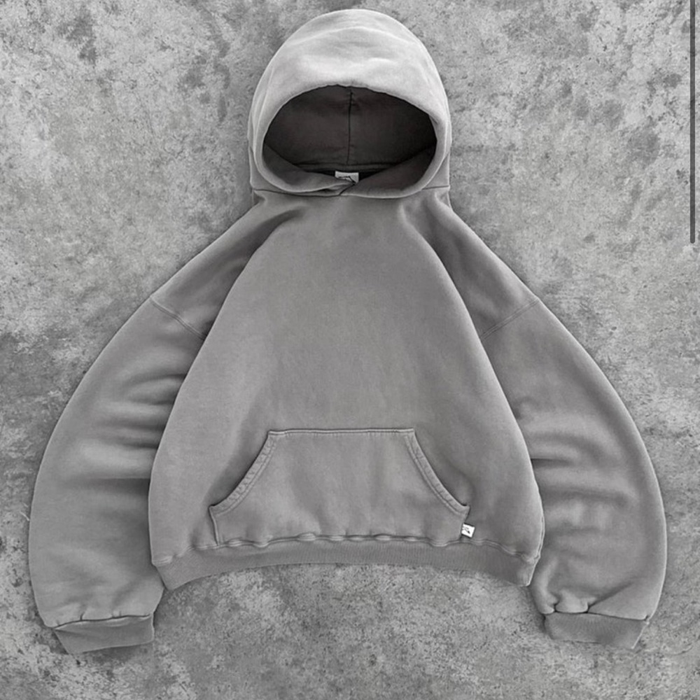 akimbo club hoodie size m cement gray